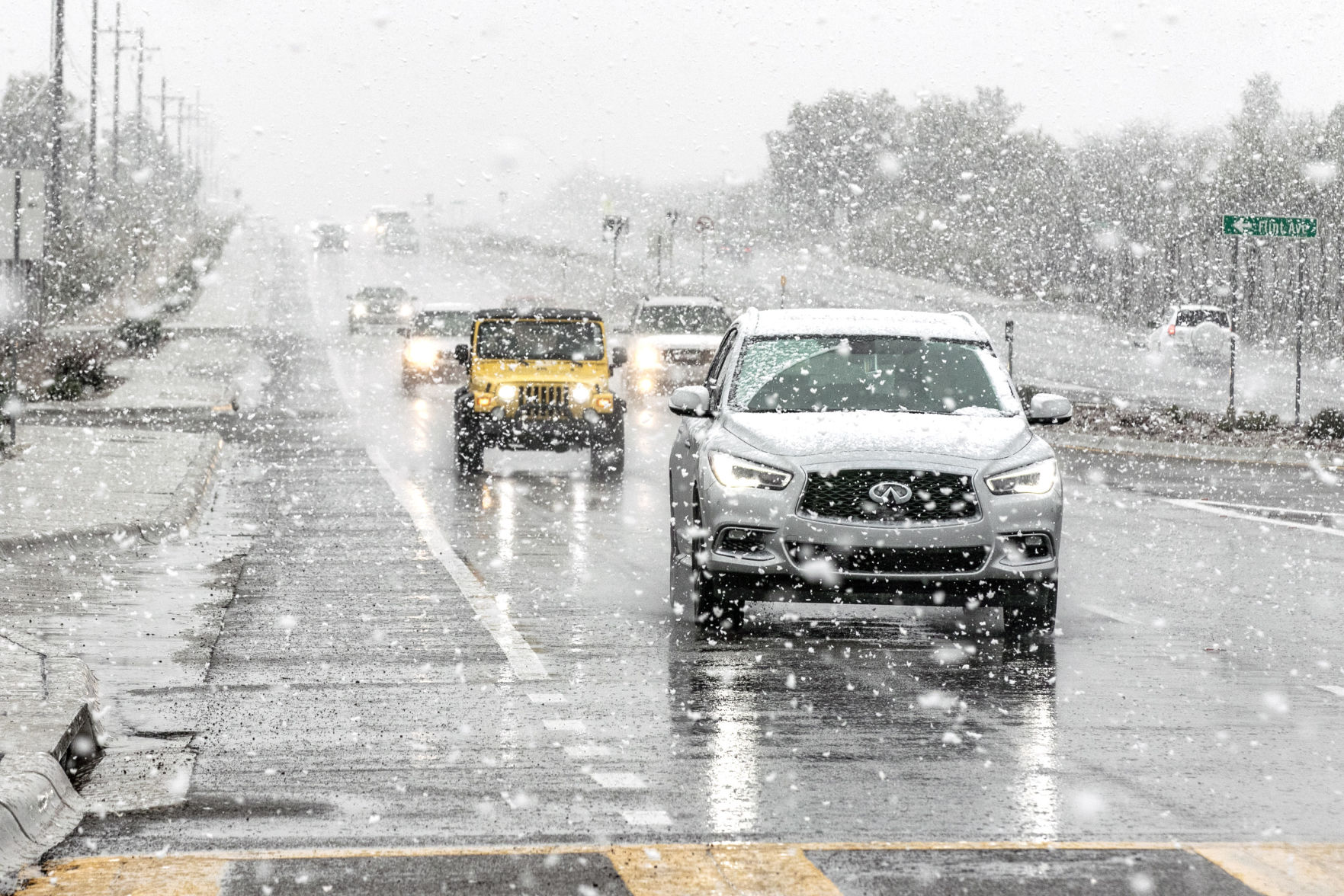 Snow across Tucson
